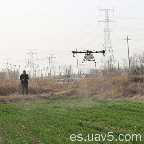 Dron agrícola alta presión de pulverización con 16 litros